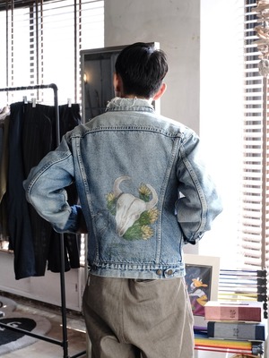 Used Levi's Hand Paint Denim Jacket