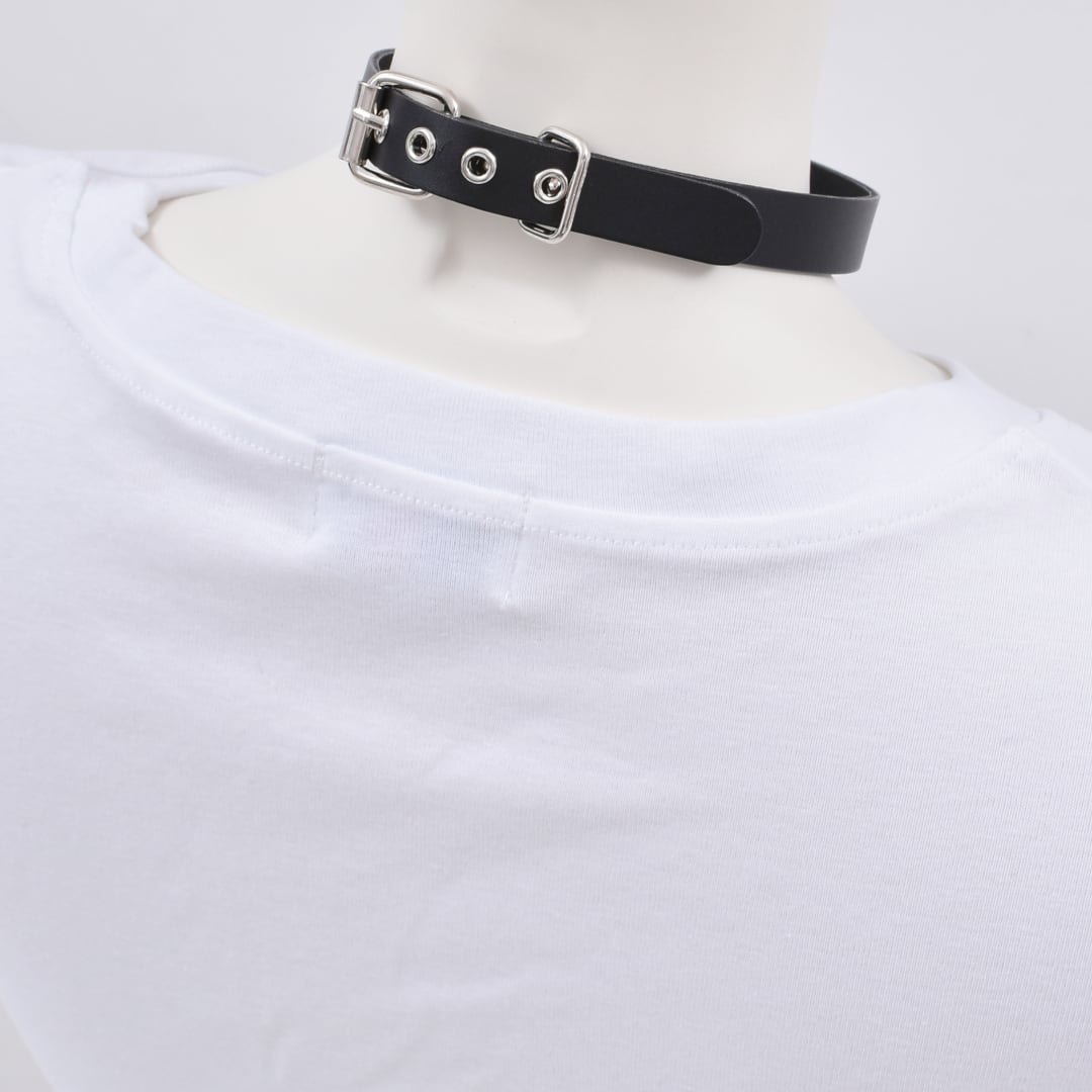 ミニクロス×バックル レザーチョーカー | VOLCAN&APHRODITE ミニクロス×バックル レザーチョーカー | VOLCAN&APHRODITE