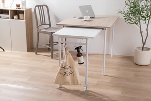 【幅110?194cm】Libre 伸縮スライド式ダイニングテーブル長方形