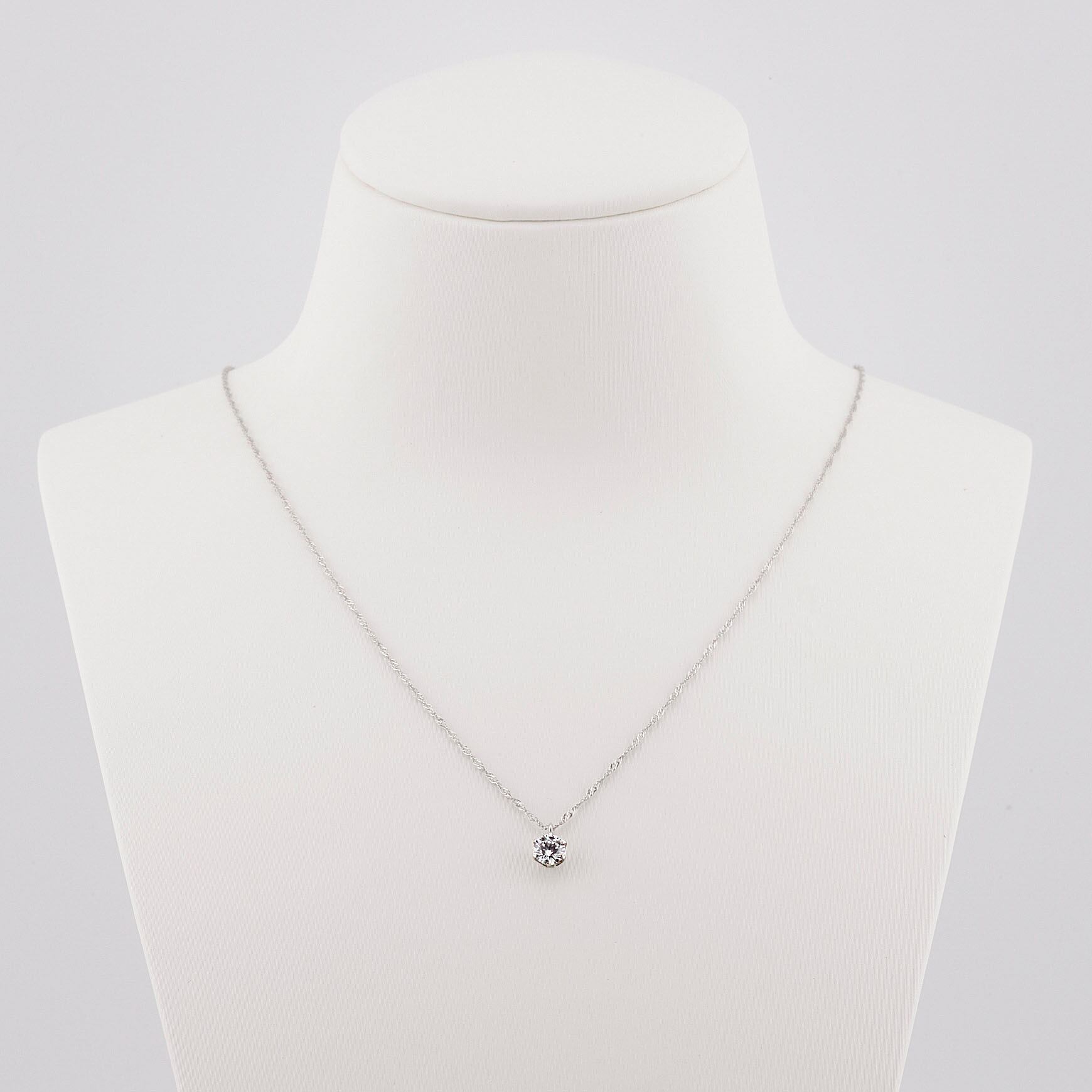 AMERIS 高品質 天然ダイヤモンド】 ネックレス Pt900 D0.173ct M VS2 