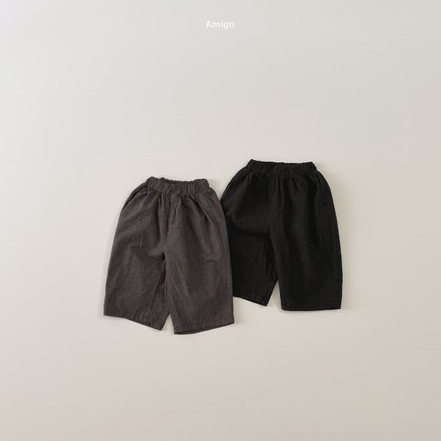 【取寄】amigo|sesame gingham pants|ゴマギンガムパンツ|XS-XL|kids|26 autumn