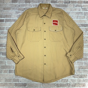 1970s UNITOG COCA-COLA STRIPE SHIRT