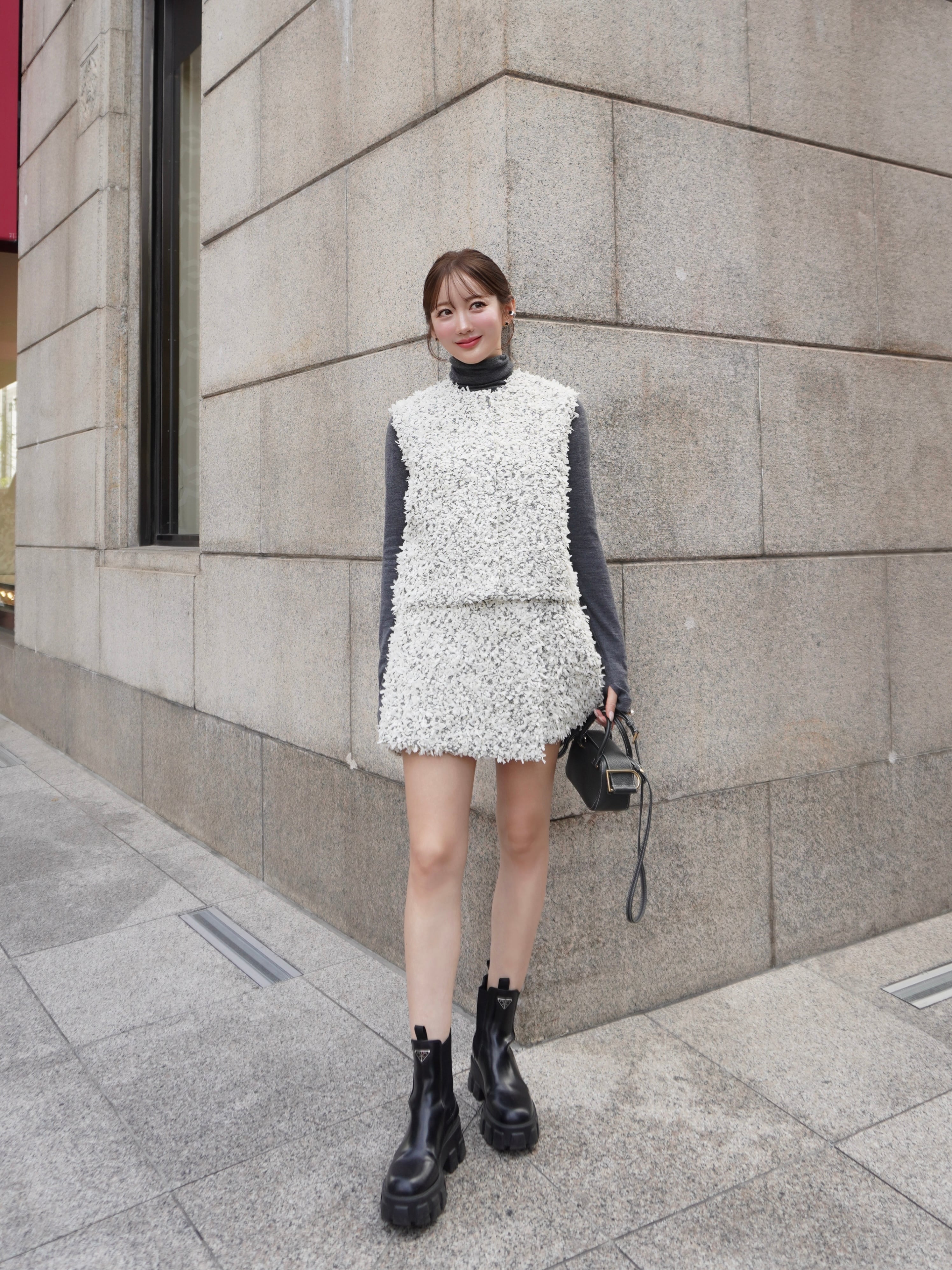 本日最終※HYEON pepper mini wrap skirt