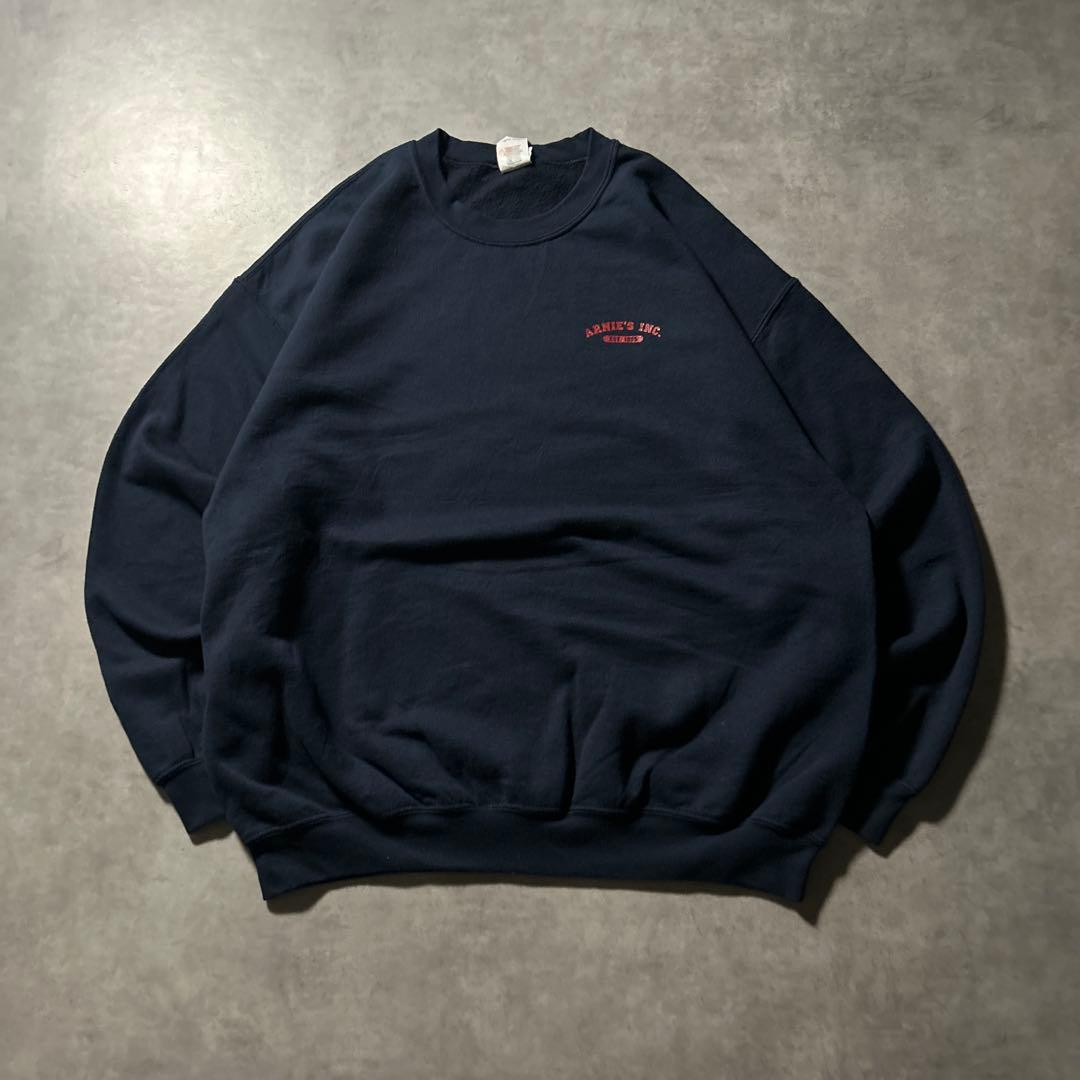 GILDAN 企業 会社 ワンポイントプリント ボックスシルエットスウェット