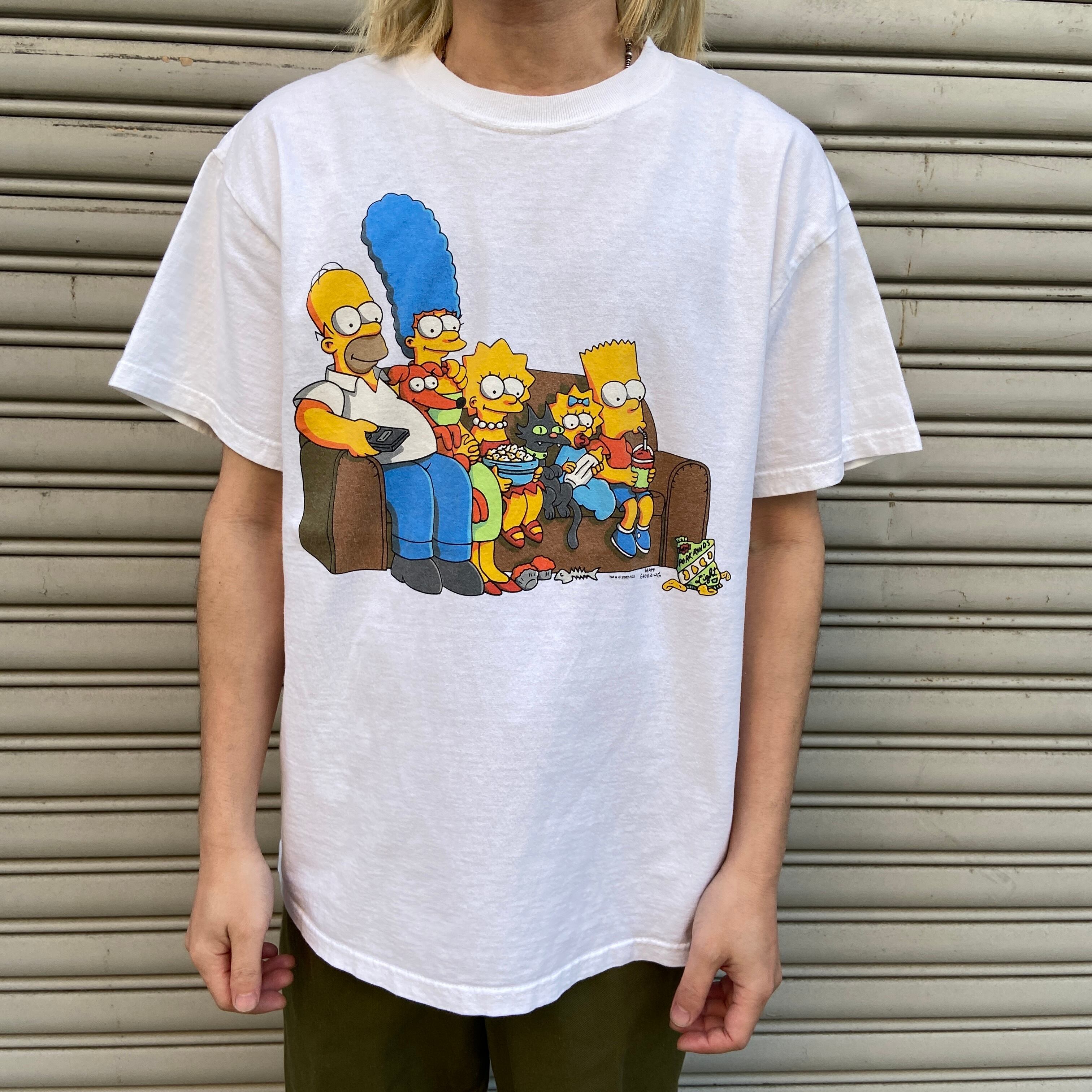 00s シンプソンズ キャラクターTシャツ キャラT ホワイト L | 古着屋 Uan