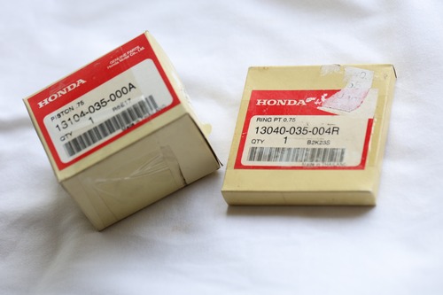 「C65 CS65 CD125K　ピストンセット（+0.75）　純正部品」