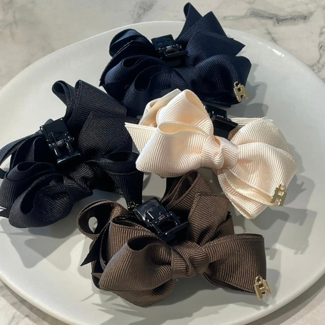 グログランサテンワニクリップ ミニ