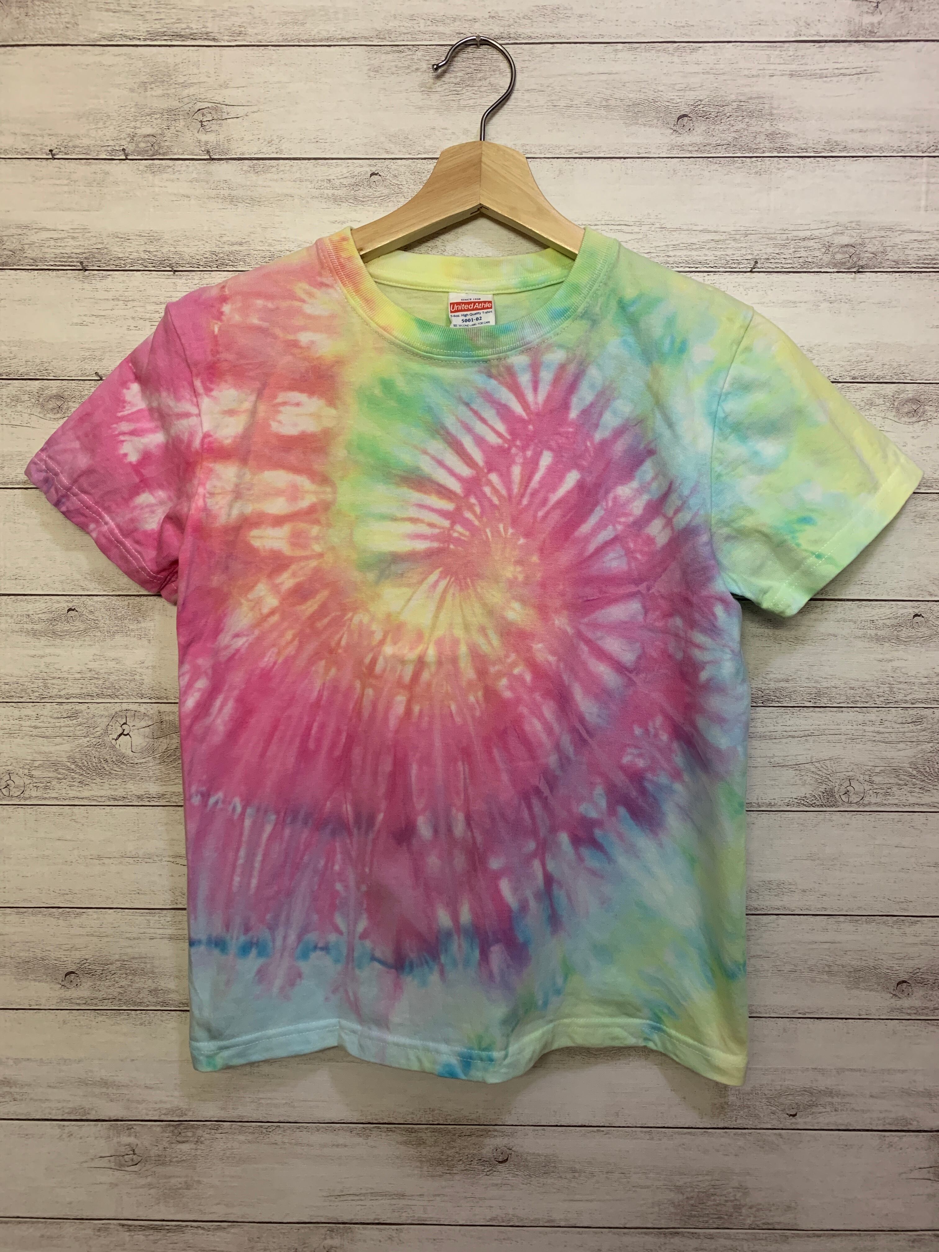 タイダイ染め キッズTシャツ グルグルかき氷B150 | PAY ID