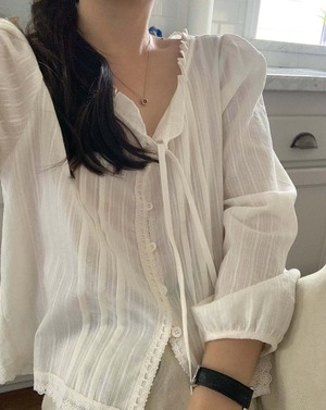 [LITER] lily lace blouse (即納)