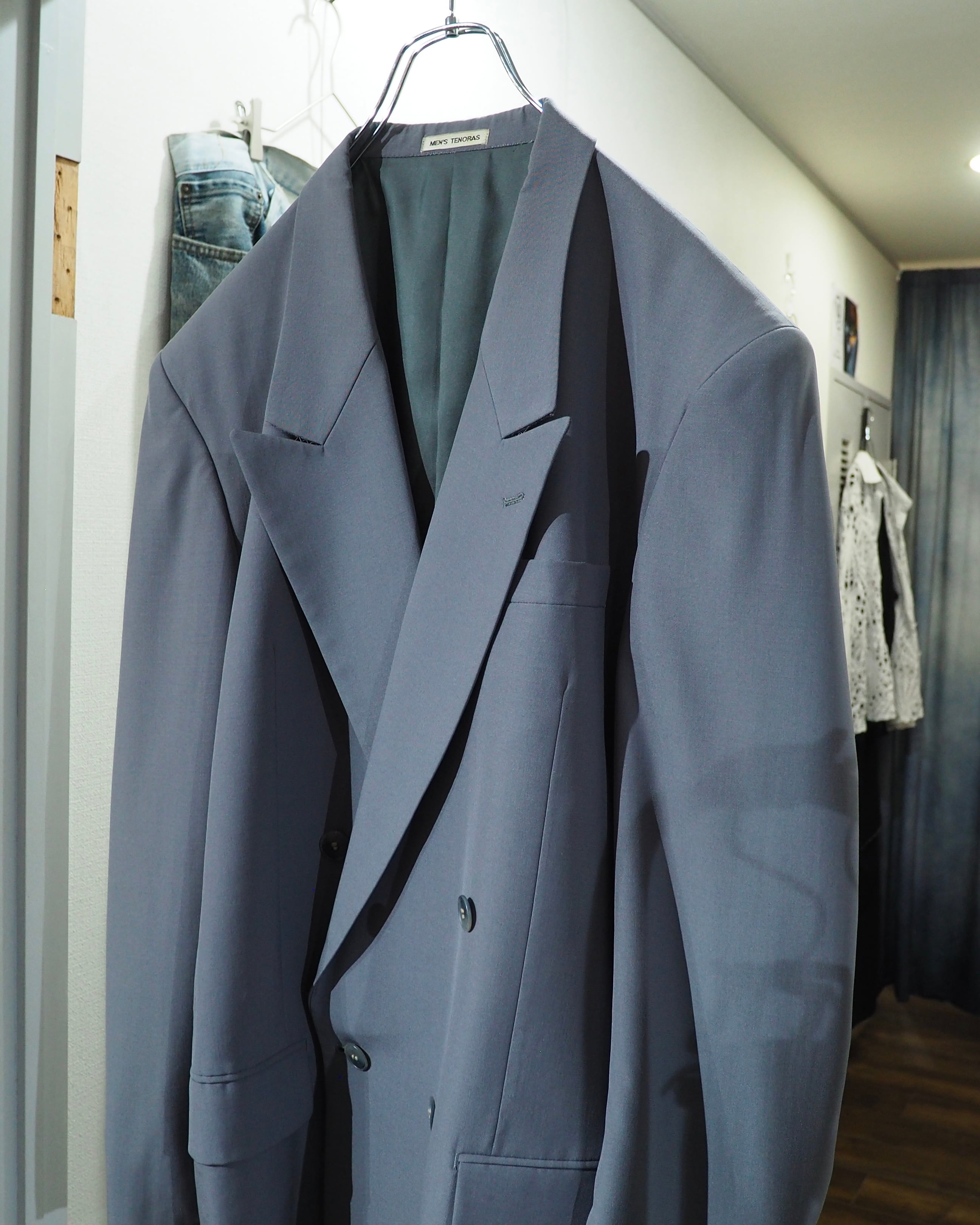 1980 ‐ 90s " MEN'S TENORAS ‐ Pure Wool " Vintage Double Breasted Tailored Jacket