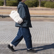 帆布のボストンバッグS 生成り