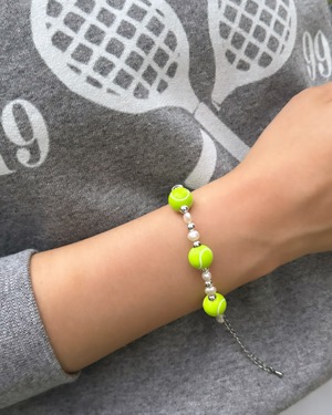 Tennis ball bracelet (pearl)