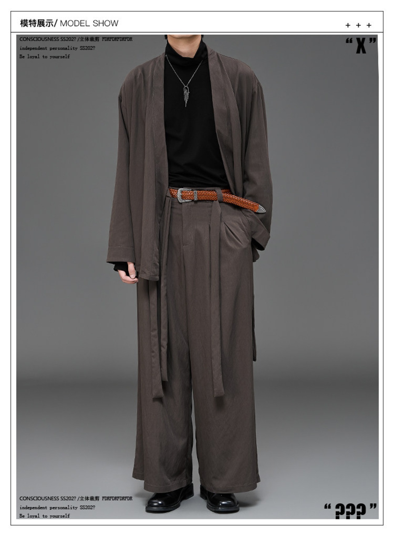 RFDRFD ドレープワイドパンツ