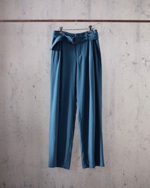 Peacock blue rayon pants