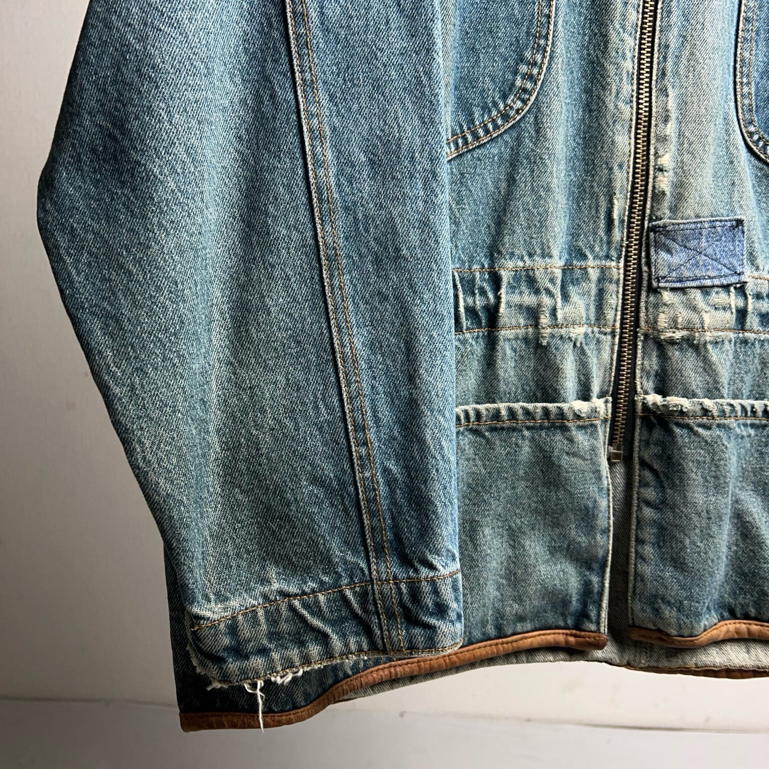 80's~90's Eddie Bauer Denim×Leather Jacket 80年代 90年代 エディ