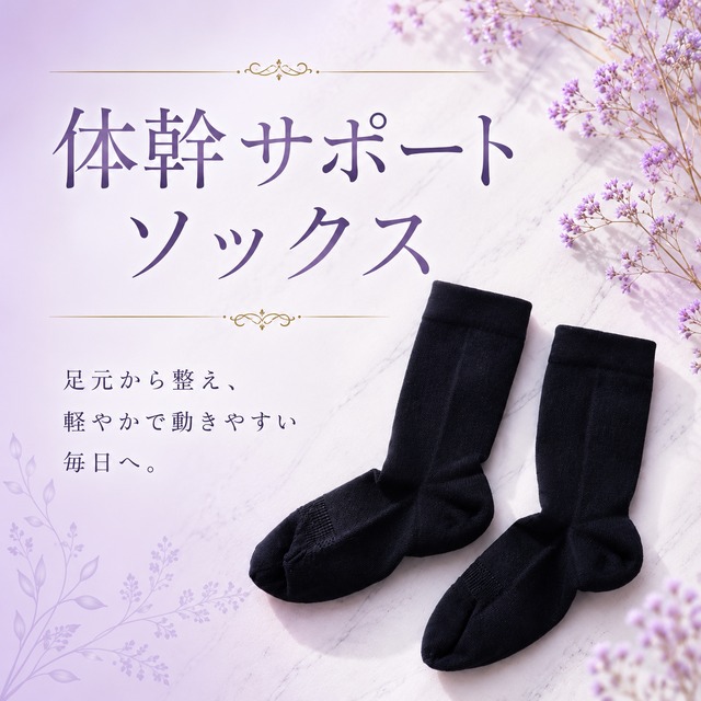 体幹サポート靴下