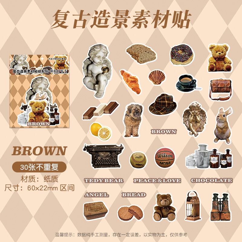 海外　レトロアメリカン　メモ　80枚　复古豆本素材本 海外レトロアメリカンメモ80枚复古豆本素材本