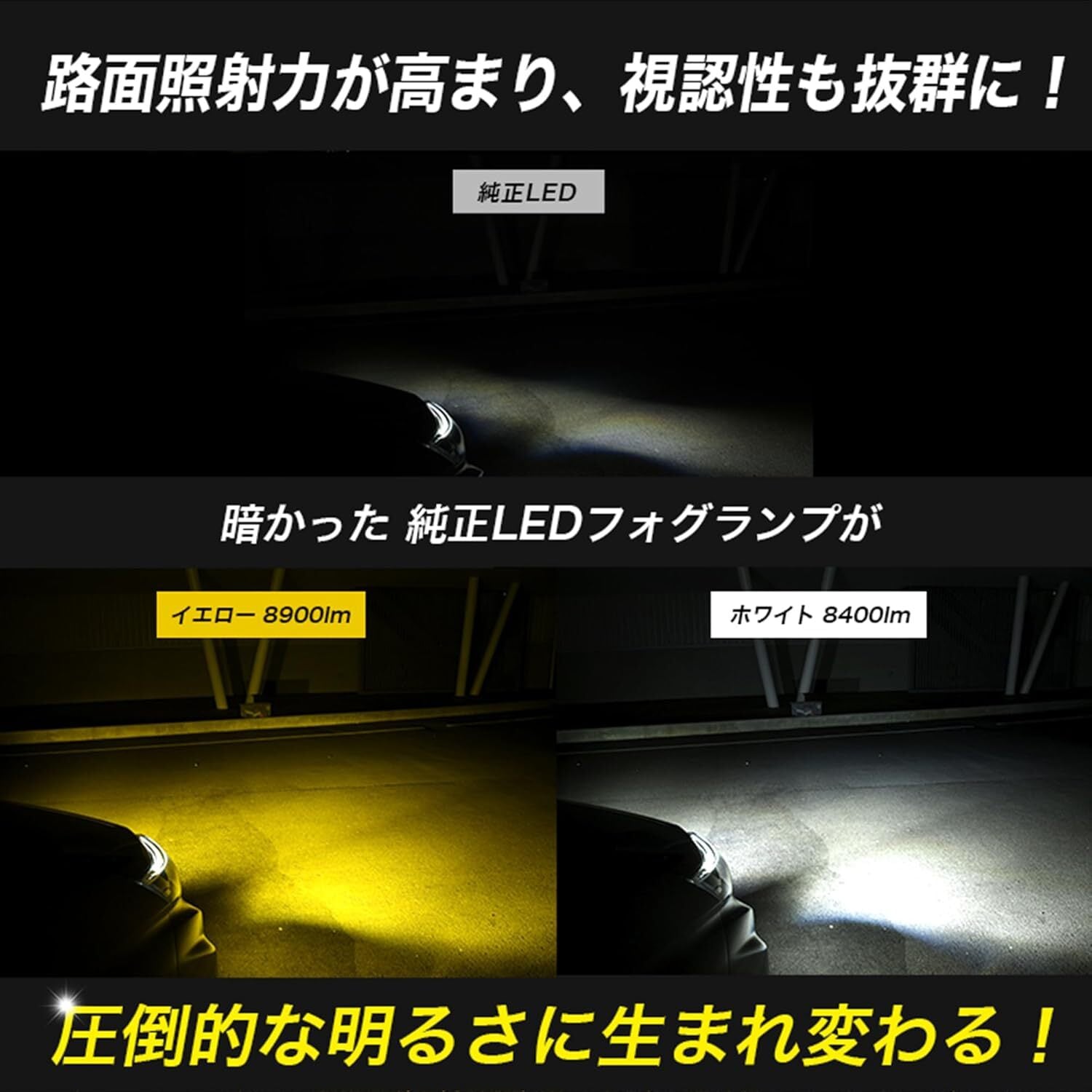 VELENO ULTIMATE LED フォグランプ 8900lm 8400lm f053 | VELENO