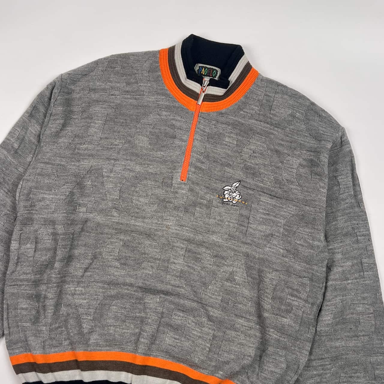 PAGELO パジェロ ハーフジップ ニット セーター L/グレー メンズ ゴルフ