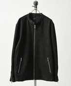 MMMM Suede Ponte Biker Jacket (BLK) 24011M26