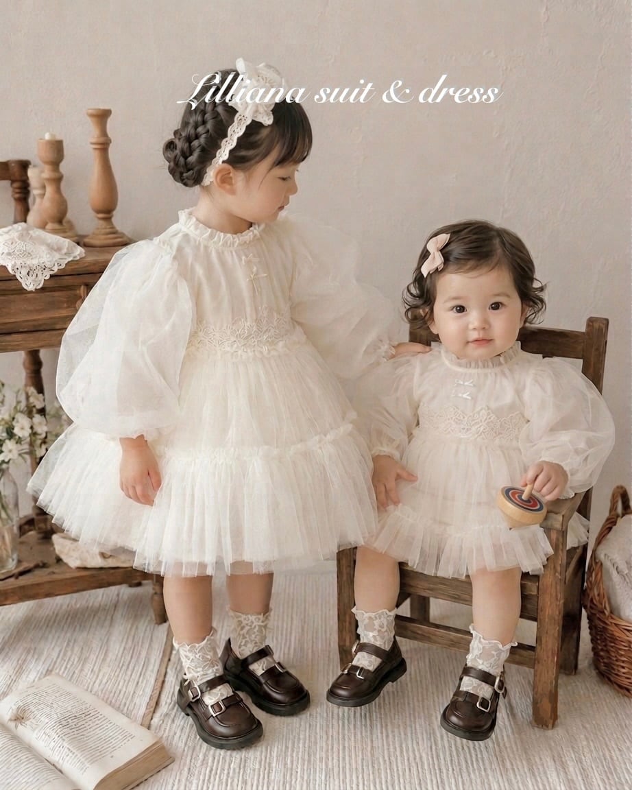 送料無料】Lilliana suit & dress チュールロンパース & チュール