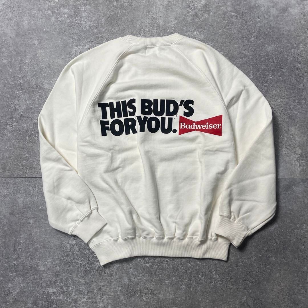90s Budweiser バドワイザー スウェット 両面プリント