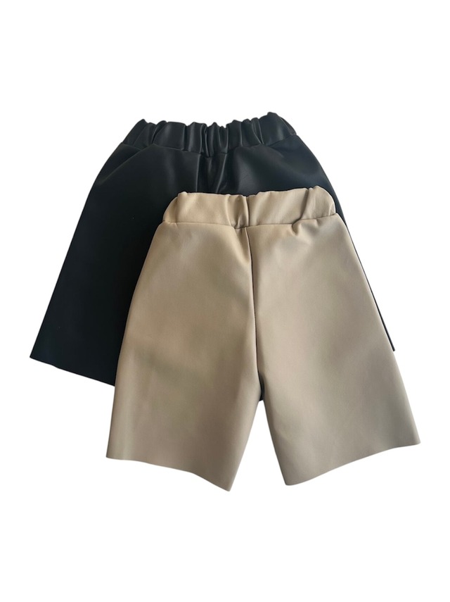 eco leather half pants