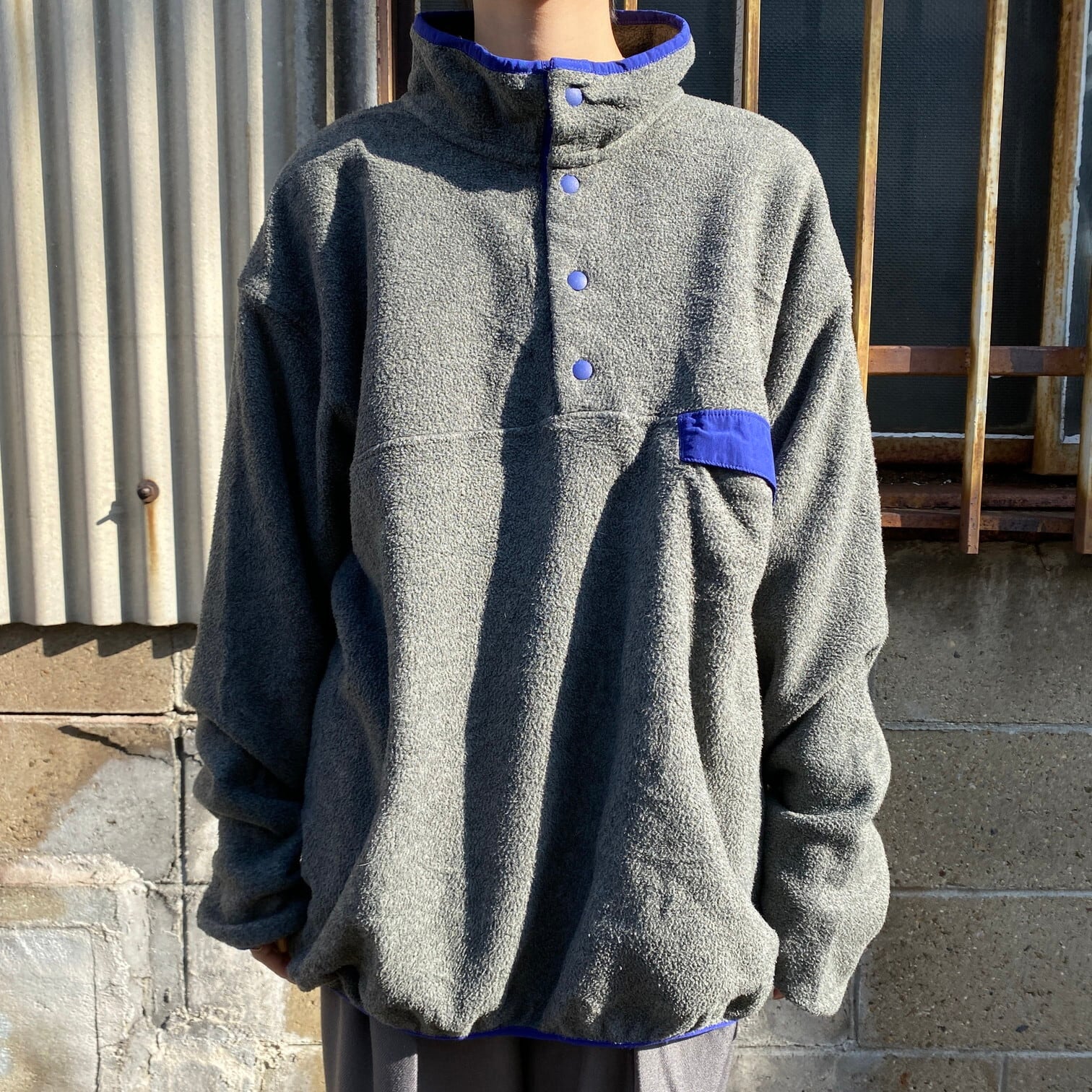 14年製 patagonia パタゴニア スナップT シンチラ フリースプル 