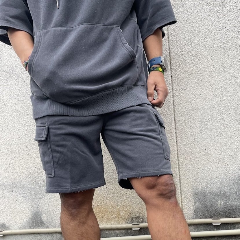 charbon / PIGMENT DYE DRY SEWAT PARKA | 道がまっすぐ