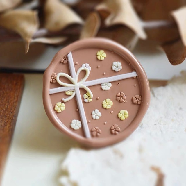 花咲く贈り物｜Blooming Gift 25mm・シーリングスタンプ