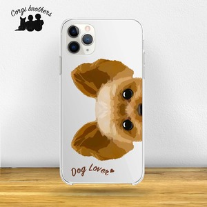 【 ヨークシャテリア 毛色1色横向きデザイン】スマホケース　クリアソフトケース　うちの子　犬　 iPhone & Android