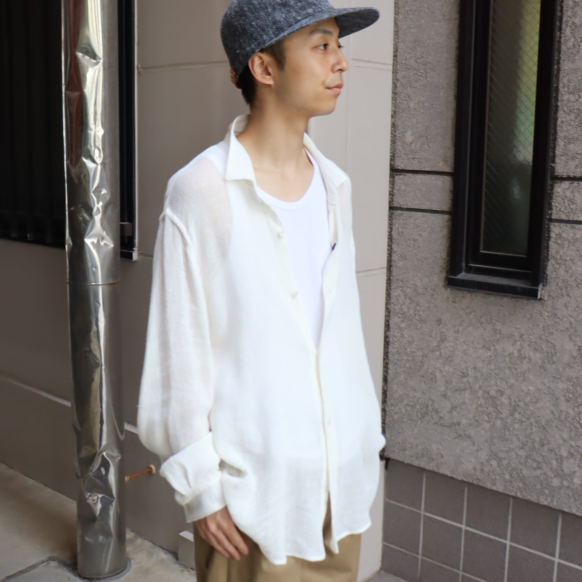 RUFFJOE メッシュシャツ 白 RUFFJOE メッシュシャツ 白