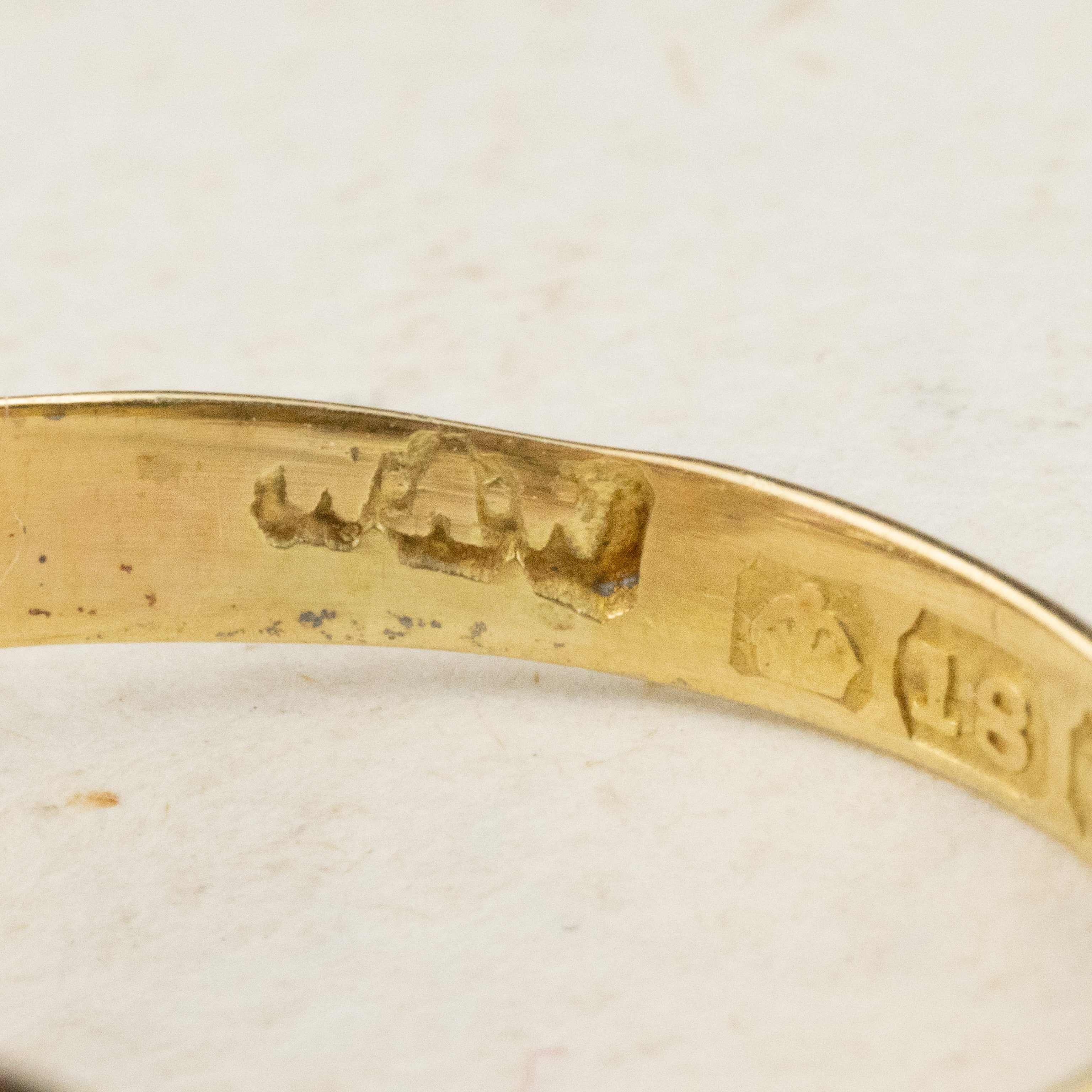 K18英国テイストヴィンテージゴールドリング　13号　1289K2501 K18英国テイストヴィンテージゴールドリング13号1289K2501