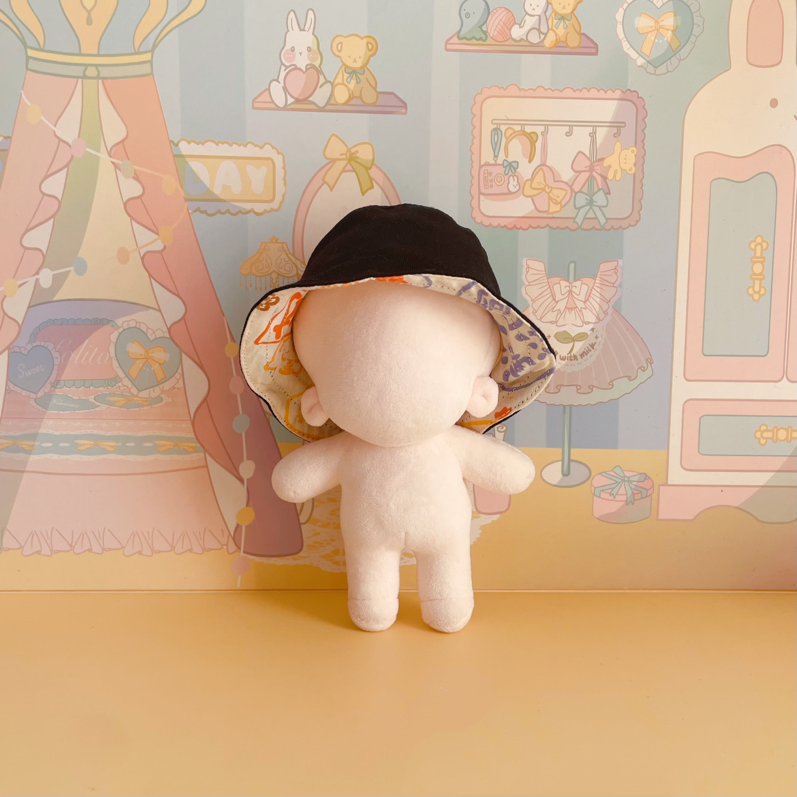 15cmぬいぐるみ用 ちびぬい モンチッチ ぬい服 推し活 ぬい活 バケット