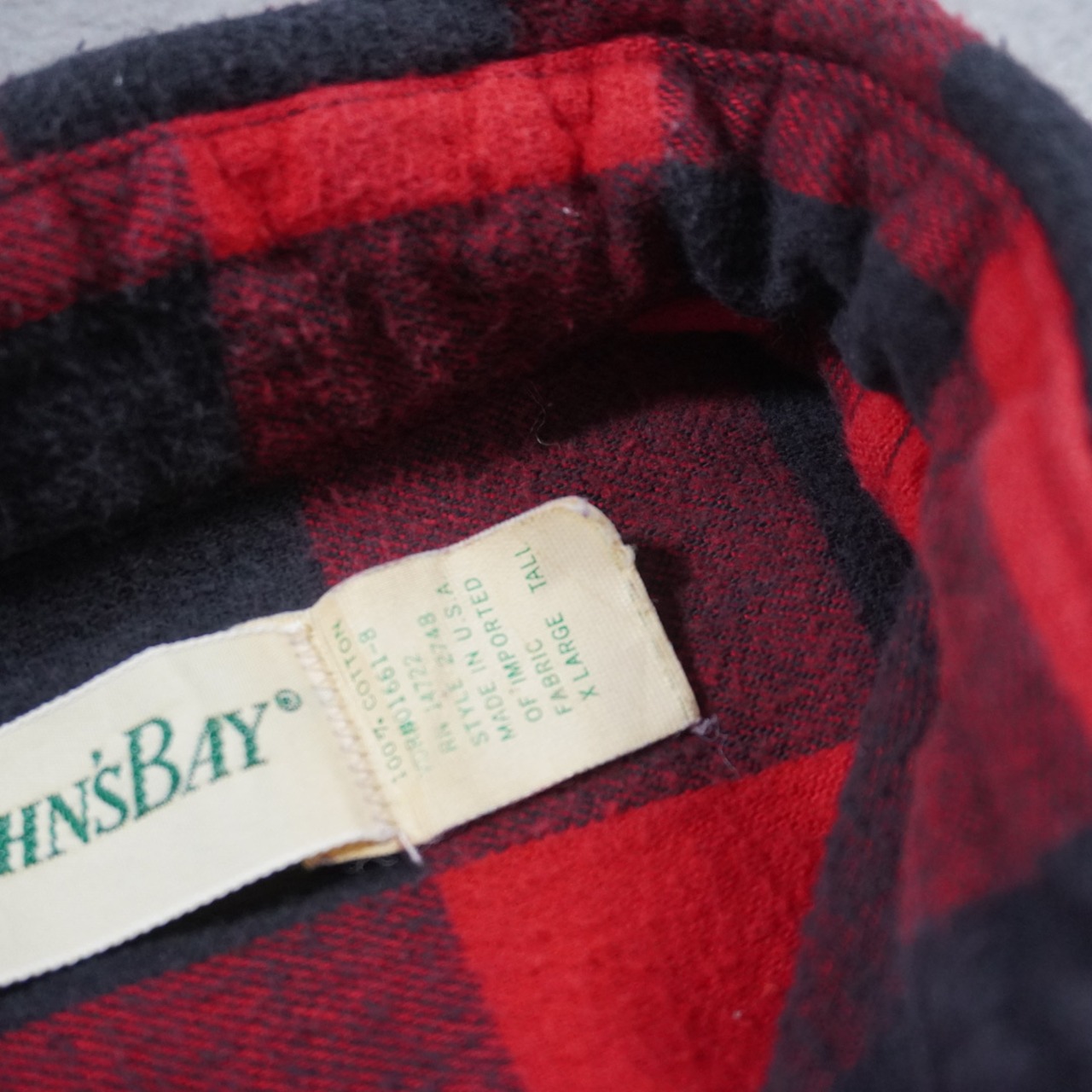 90s St.John's Bay heavy flannel shirt "made in USA" XL 古着 - 7