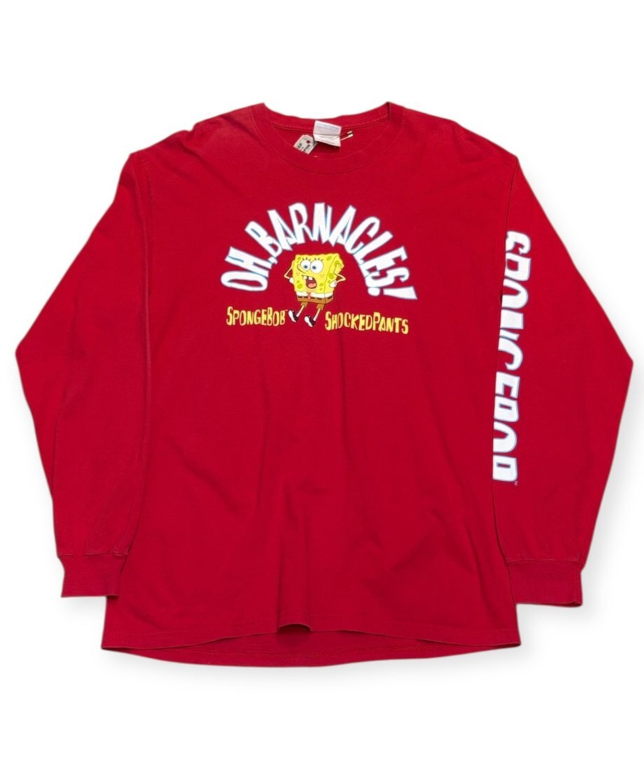 2000s SPONGE BOB LS T-SHIRTS RED