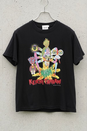 KEIICHI TANAAMI (田名網敬一 / タナアミ ケイイチ） × NANZUKA アートTシャツ ブラック Sサイズ