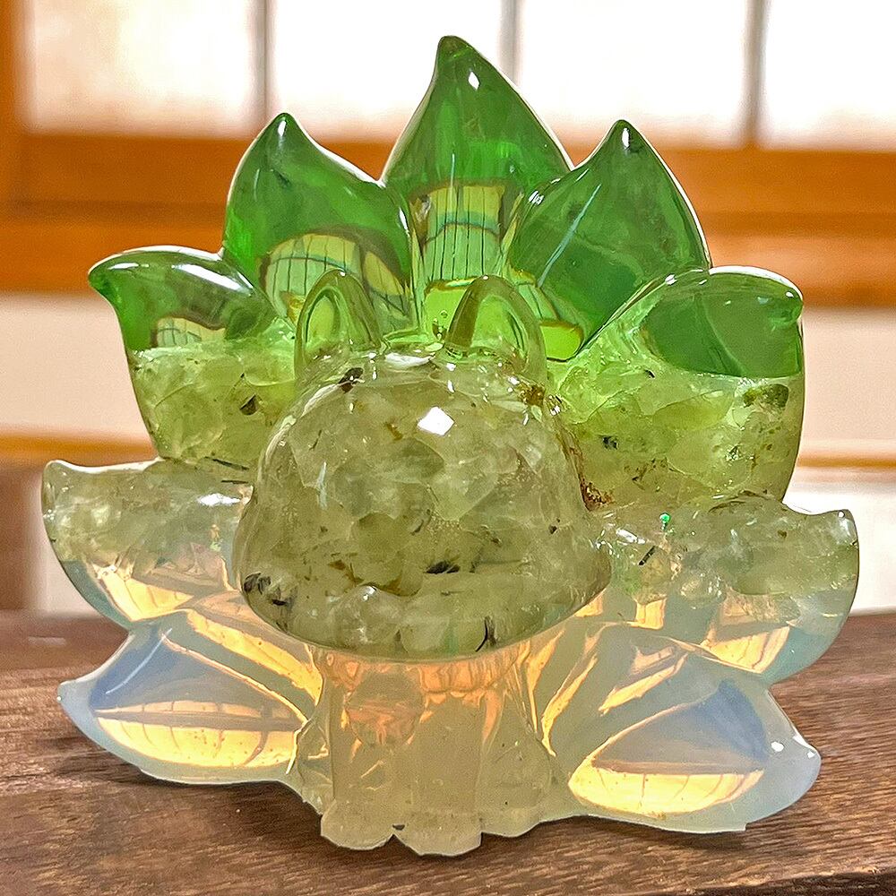 【1点もの】九尾の狐オルゴナイトプレナイト