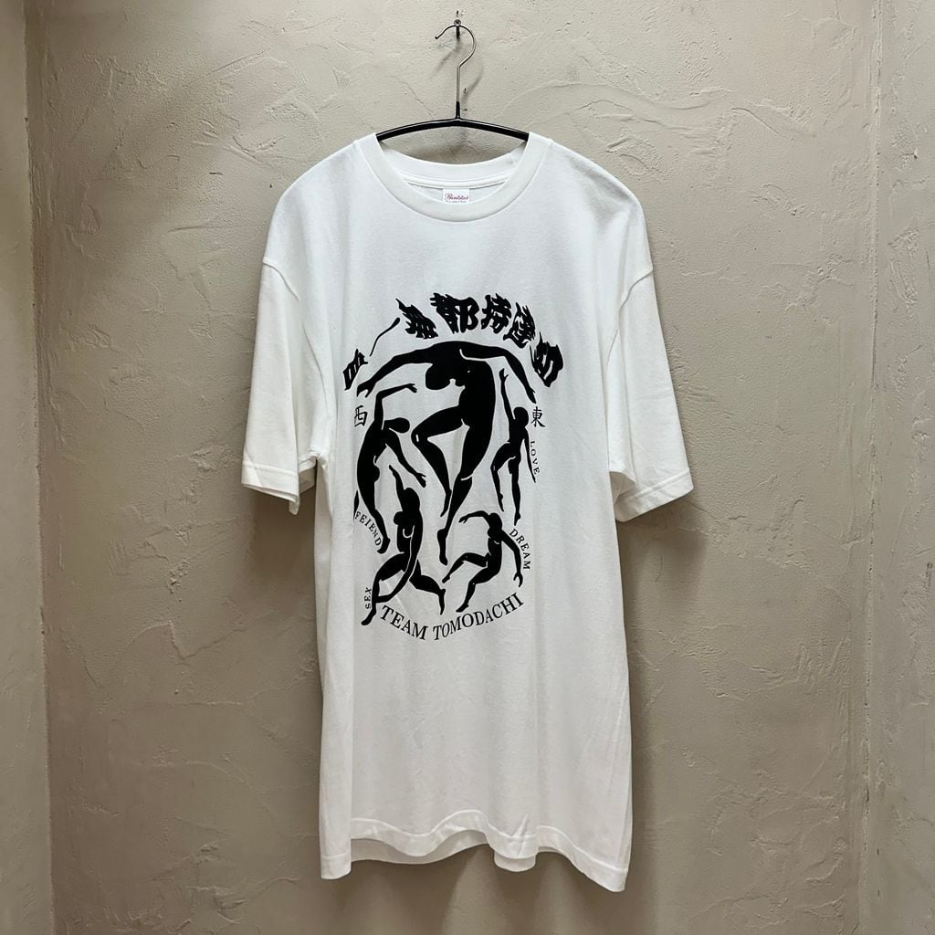 魁組 TEAM TOMODACHI TEE プリントTシャツ 085-CVT ホワイト Size:XL