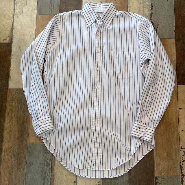 80's  USA製 Brooks Brothers オルタネートストライプシャツ　希少サイズ