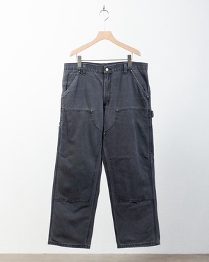 "Carhartt" good faded double knee trousers / COLOR:BLACK