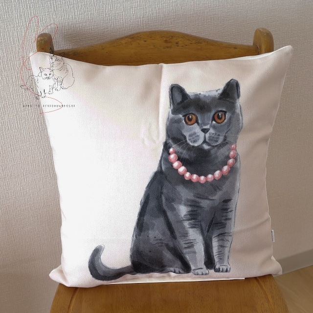 Jubilee クッションカバー ネコ CAT IVORY Jubilee クッションカバー ネコ CAT IVORY