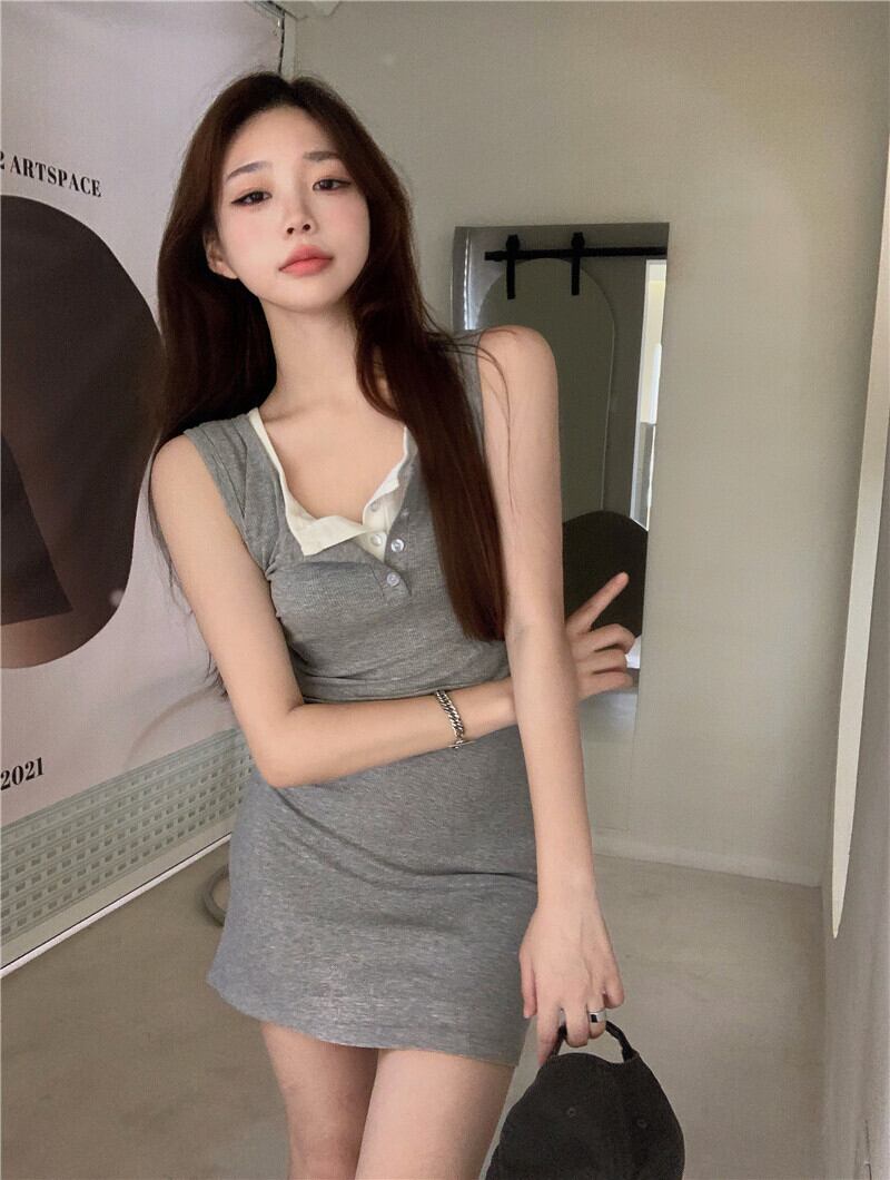 スリムドレス サマーショートスカート 夏物 モンロー97510414460