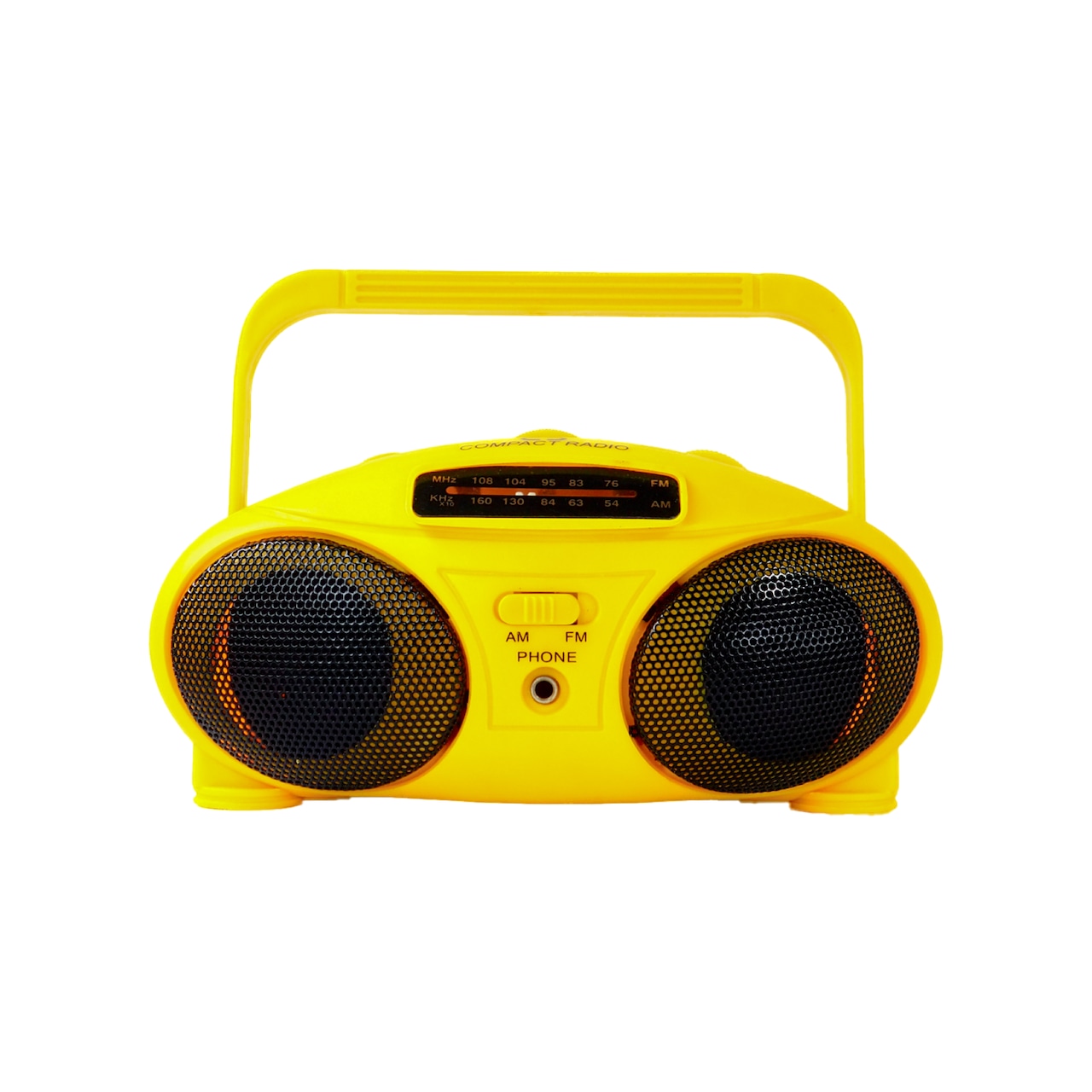 yellow ver. mini AM/FM radio