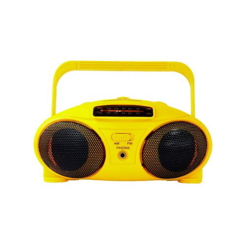 yellow ver. mini AM/FM radio