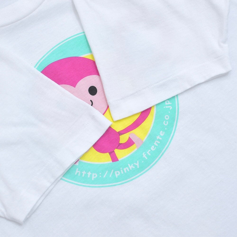 90～00s Pinky ピンキー モンキー プリント ちびT 半袖Tシャツ お菓子