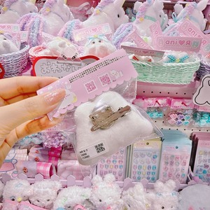 【AR】6-2ミニミニうさぎのおばけちゃん2wayピン（サテンPK）