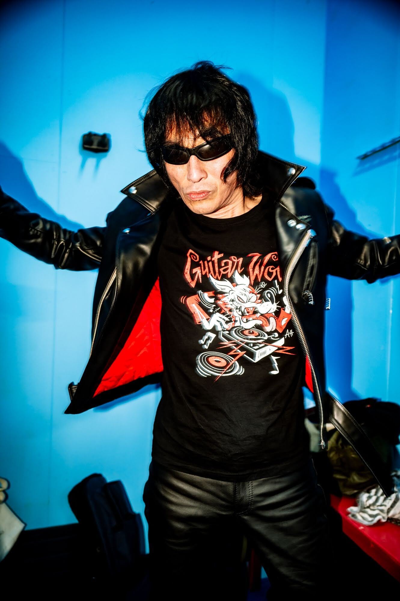 ⚡️Lewis Leathers × GUITAR WOLF Jet Rock 'n' Roll Belt