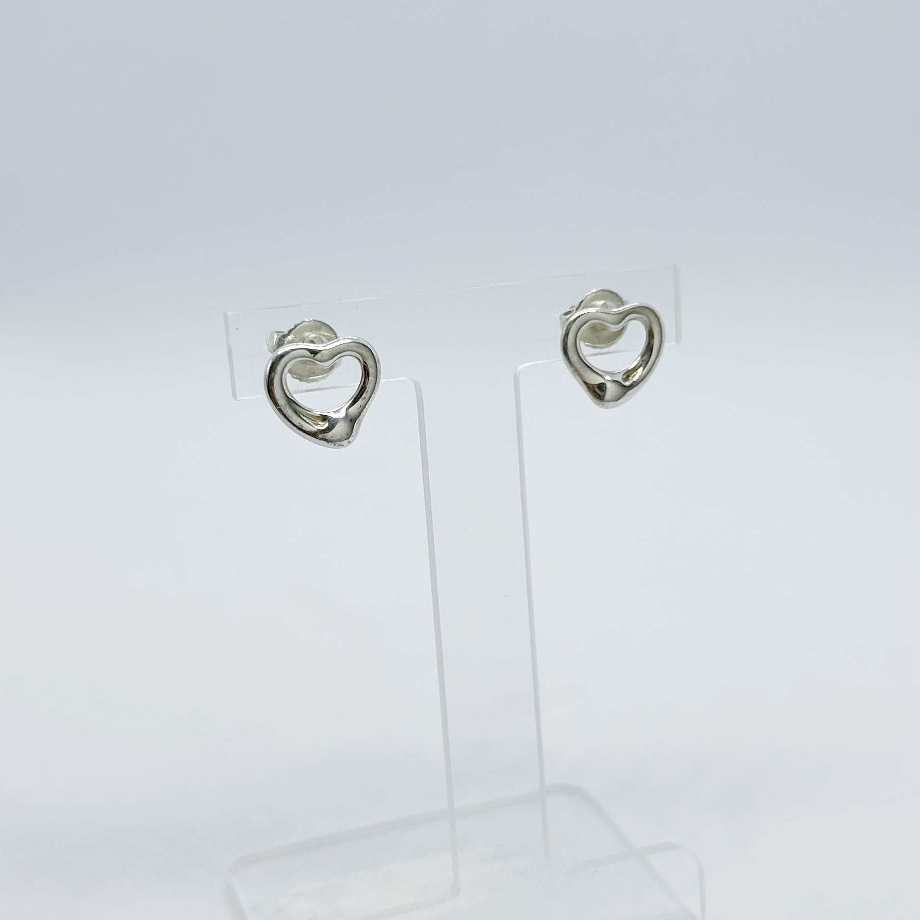 ティファニーピアス　925 T7035】Tiffany&Co. open heart pierce/silver925/ティファニー