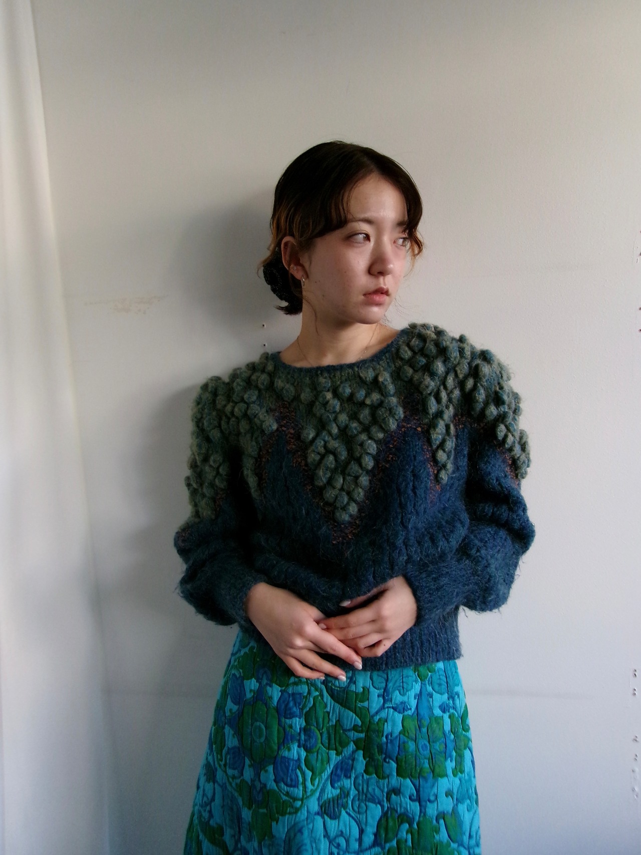 Design puff sleeve knit